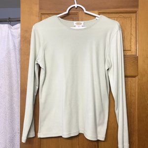 Talbots pale green cotton jersey. size Small.